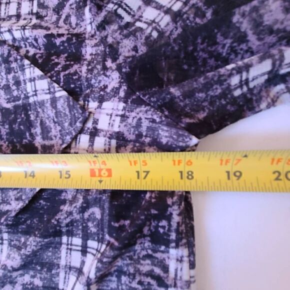 Terra Women's Button Tunic Blouse High Neck Long Sleeve Small - Picture 8 of 14